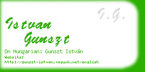 istvan gunszt business card